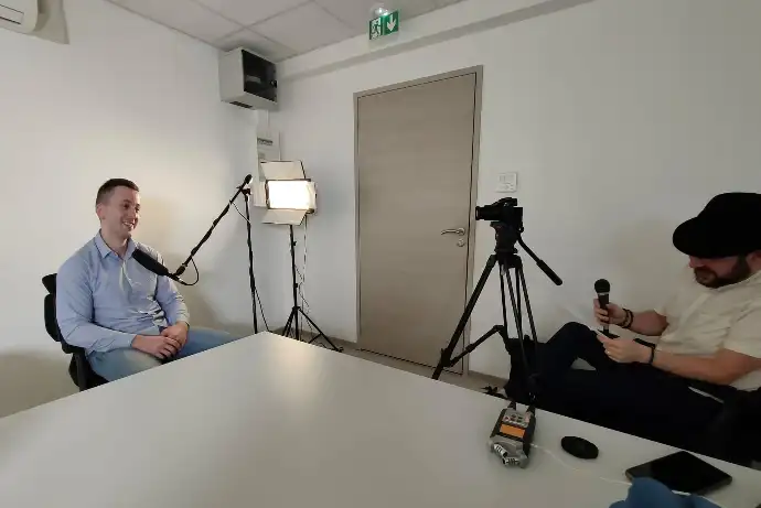 Tournage épisode podcast sur le transport équin
